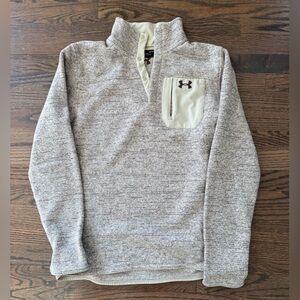 Under Armour Heathered Gray Quarter-Zip Fleece